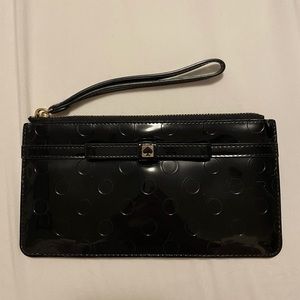 Kate Spade Wristlet Polka Dot Black